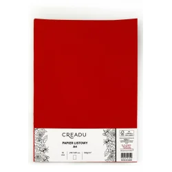 PAPIER LISTOWY CZERWONY 10 SZTUK A4 CREADU