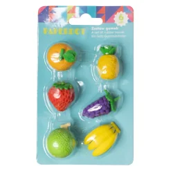 GUMKA DO ŚCIERANIA OWOCE 6 SZTUK