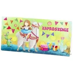 ZAPROSZENIA URODZINOWE DZIECIĘCE Z LAMĄ/ALPAKĄ 10 SZTUK