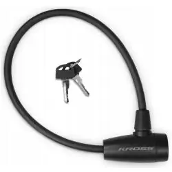 ZAMKNIĘCIE SPIRALNE NA KLUCZ KROSS KZK-60S 10X600MM CZARNE