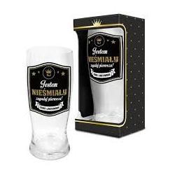 SZKLANKA DO PIWA JESTEM NIEŚMIAŁY ZAGADAJ PIERWSZA! 500ML