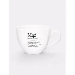 KUBEK PORCELANOWY MĄŻ 500ML