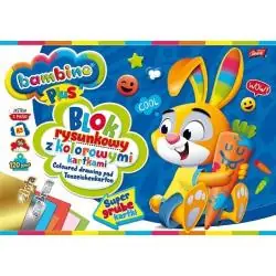 BLOK RYSUNKOWY 16 KARTEK Z KOLOROWYMI KARTKAMI A3 BAMBINO