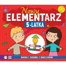 NOWY ELEMENTARZ 5-LATKA. NAUKA I ZABAWA Z NAKLEJKAMI