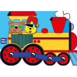 LOKOMOTYWA. KOLOROWANKA Z WYKROJNIKA