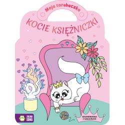 KOCIE KSIĘŻNICZKI. MOJA TOREBECZKA. KOLOROWANKA Z NAKLEJKAMI