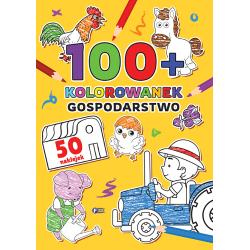 GOSPODARSTWO. 100 KOLOROWANEK Z NAKLEJKAMI