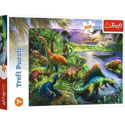 PUZZLE DRAPIEŻNE DINOZAURY 200 ELEMENTÓW TREFL 7+