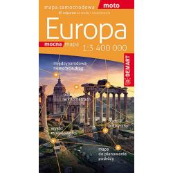 EUROPA MAPA SAMOCHODOWA 1:3400 000