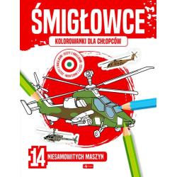 ŚMIGŁOWCE. KOLOROWANKI DLA CHŁOPCÓW