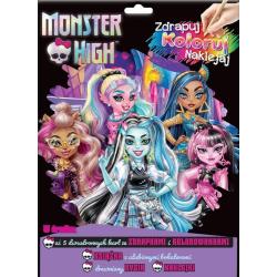 MONSTER HIGH ZDRAPUJ, KOLORUJ, NAKLEJAJ
