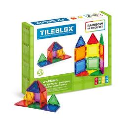 KLOCKI MAGNETYCZNE TILEBLOX RAINBOW 14 ELEMENTÓW 3+