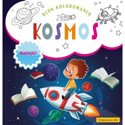 KOSMOS. BLOK KOLOROWANEK Z NAKLEJKAMI