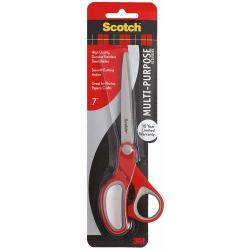 NOŻYCZKI BIUROWE ERGONOMICZNE 18 CM CZERWONO-SZARE SCOTCH