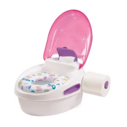 NOCNIK DLA DZIECI 3W1 Z FUNKCJĄ STOŁKA I NAKŁADKĄ NA WC SUMMER STEP BY STEP PINK 18M+