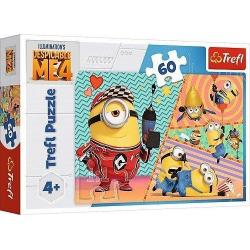 SZCZĘŚLIWE MINIONKI PUZZLE 60 ELEMENTÓW TREFL DLA DZIECI 4+