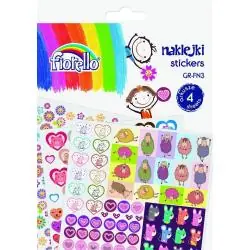 NAKLEJKI FIORELLO DLA DZIEWCZYNKI 4 ARKUSZE