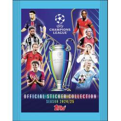 TOPPS UEFA LIGA MISTRZÓW 2024/25 SASZETKA KOLEKCJONERSKA Z 6 NAKLEJKAMI (W TYM 2 BŁYSZCZĄCE)