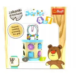 SORTER WIELOFUNKCYJNY 4W1 ZABAWKA DREWNIANA TREFL 18M+