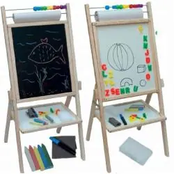 DUŻA TABLICA KREDOWA - MAGNETYCZNA Z AKCESORIAMI 5W1 II GATUNEK