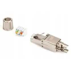 ZŁĄCZE WTYK RJ45 CAT 6A STP BEZNARZĘDZIOWE POE++ 10GB DIGITUS