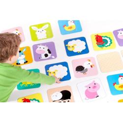 ZWIERZĘTA NA WSI MOJE PIERWSZE MEMORY GRA EDUKACYJNA CZUCZU 2+ - Bright Junior Media