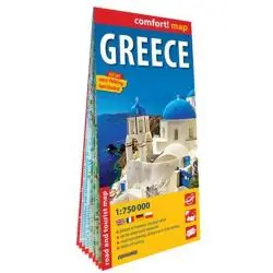 GRECJA MAPA LAMINOWANA