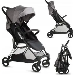 WÓZEK SPACEROWY SPACERÓWKA KIDWELL FLASH SZARY LEKKI I SKŁADANY