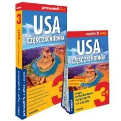 USA CZĘŚĆ ZACHODNIA 3W1: PRZEWODNIK + ATLAS + MAPA