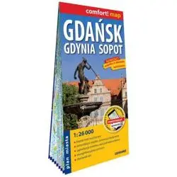 GDAŃSK, GDYNIA, SOPOT. LAMINOWANY PLAN MIASTA 1:26 000
