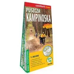 PUSZCZA KAMPINOSKA LAMINOWANA MAPA TURYSTYCZNA 1:40 000