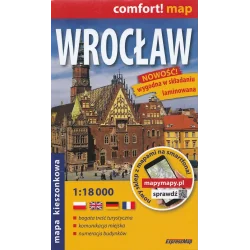 WROCŁAW MAPA KIESZONKOWA 1:18 000