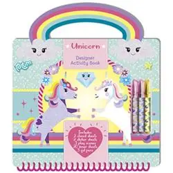 JEDNOROŻCE. ZESTAW KREATYWNY DESIGNER ACTIVITY BOOK