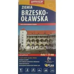 ZIEMIA BRZESKO-OŁAWSKA. MAPA AKTUALIZOWANA W TERENIE