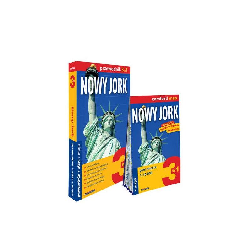 NOWY YORK 3W1: PRZEWODNIK + ATLAS + MAPA
