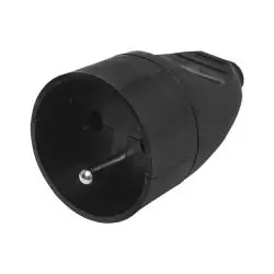 PRZENOŚNE GNIAZDO ELEKTRYCZNE DO PRZEDŁUŻACZA 16A 2P+Z GN-171 CZARNE