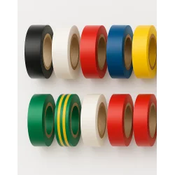 TAŚMA IZOLACYJNA PVC MIX 10 SZTUK 15MM X 10M 100M