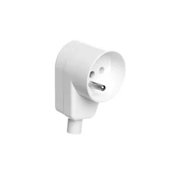 PRZENOŚNE GNIAZDO ELEKTRYCZNE DO PRZEDŁUŻACZA KĄTOWE 16A 2P+Z GN-170K BIAŁE