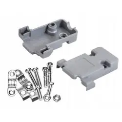 OBUDOWA ZŁĄCZA D-SUB 9-PIN PLASTIKOWA SZARA RS232