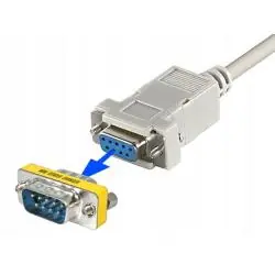 ADAPTER ŁĄCZNIK D-SUB DB9 MĘSKI-WTYK MĘSKI RS232