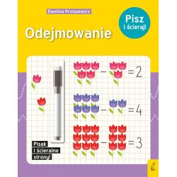 ODEJMOWANIE. PISZ I ŚCIERAJ.