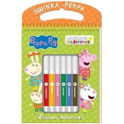 ZABAWA KOLORAMI. ŚWINKA PEPPA. ULUBIONE KOLOROWANKI