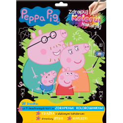 ŚWINKA PEPPA. ZDRAPUJ, KOLORUJ, NAKLEJAJ