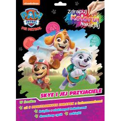 PSI PATROL. SKYE I JEJ PRZYJACIELE. ZDRAPUJ, KOLORUJ, NAKLEJAJ