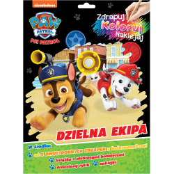 PSI PATROL. DZIELNA EKIPA. ZDRAPUJ, KOLORUJ, NAKLEJAJ