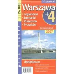 WARSZAWA +4 PLAN MIASTA 1:27 500