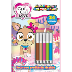 KOLOROWE SPOTKANIA PIESKÓW. CHI CHI LOVE. NUMERKOWE KOLOROWANKI