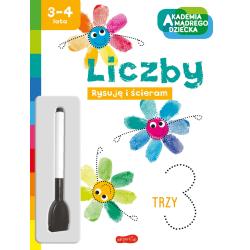 LICZBY. AKADEMIA MĄDREGO DZIECKA. RYSUJĘ I ŚCIERAM II GATUNEK