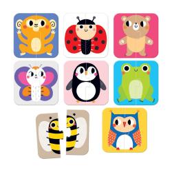 UKŁADAM POŁÓWKI ZWIERZĄTKA PUZZLE UKŁADANKI CZUCZU 18M+ - Bright Junior Media