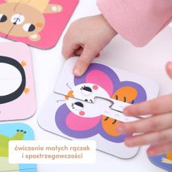 UKŁADAM POŁÓWKI ZWIERZĄTKA PUZZLE UKŁADANKI CZUCZU 18M+ - Bright Junior Media